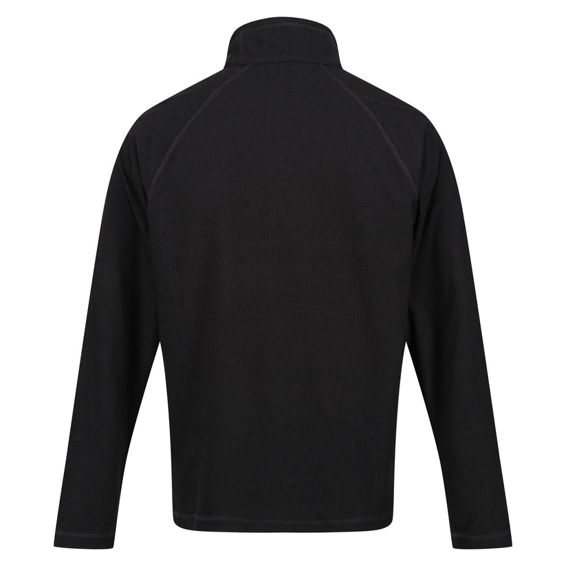 Regatta Mens Half Zip Fleece Lightweight Microfleece Outdoor Top - Zip Detail - QHA UK