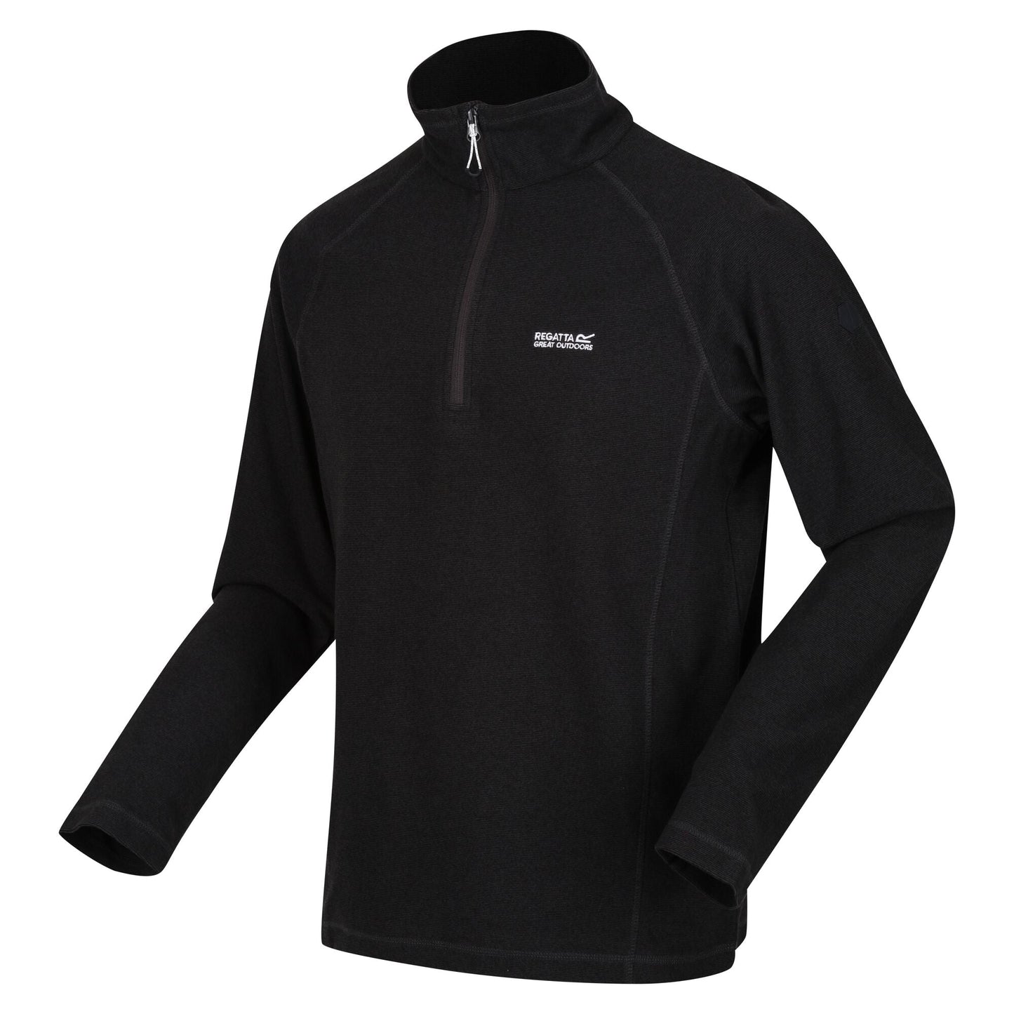 Regatta Mens Half Zip Fleece Lightweight Microfleece Outdoor Top - Zip Detail - QHA UK
