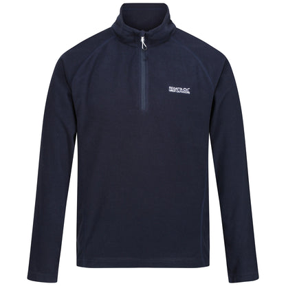 Regatta Mens Half Zip Fleece Lightweight Microfleece Outdoor Top - Zip Detail - QHA UK