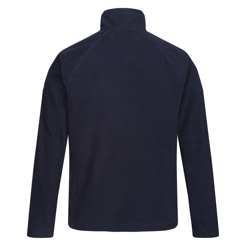 Regatta Mens Half Zip Fleece Lightweight Microfleece Outdoor Top - Zip Detail - QHA UK