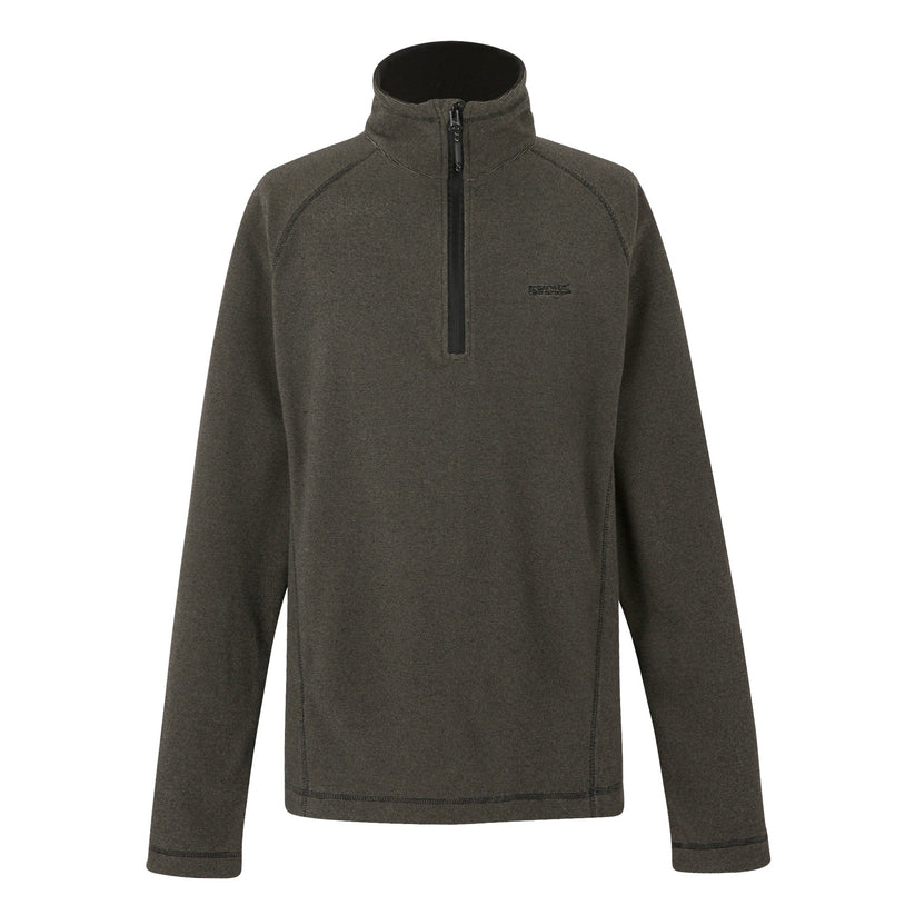 Regatta Mens Half Zip Fleece Lightweight Microfleece Outdoor Top - Zip Detail - QHA UK