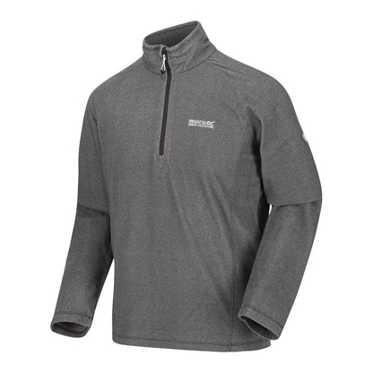 Regatta Mens Half Zip Fleece Lightweight Microfleece Outdoor Top - Zip Detail - QHA UK