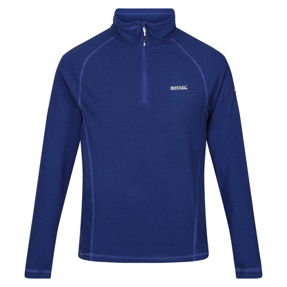 Regatta Mens Half Zip Fleece Lightweight Microfleece Outdoor Top - Zip Detail - QHA UK