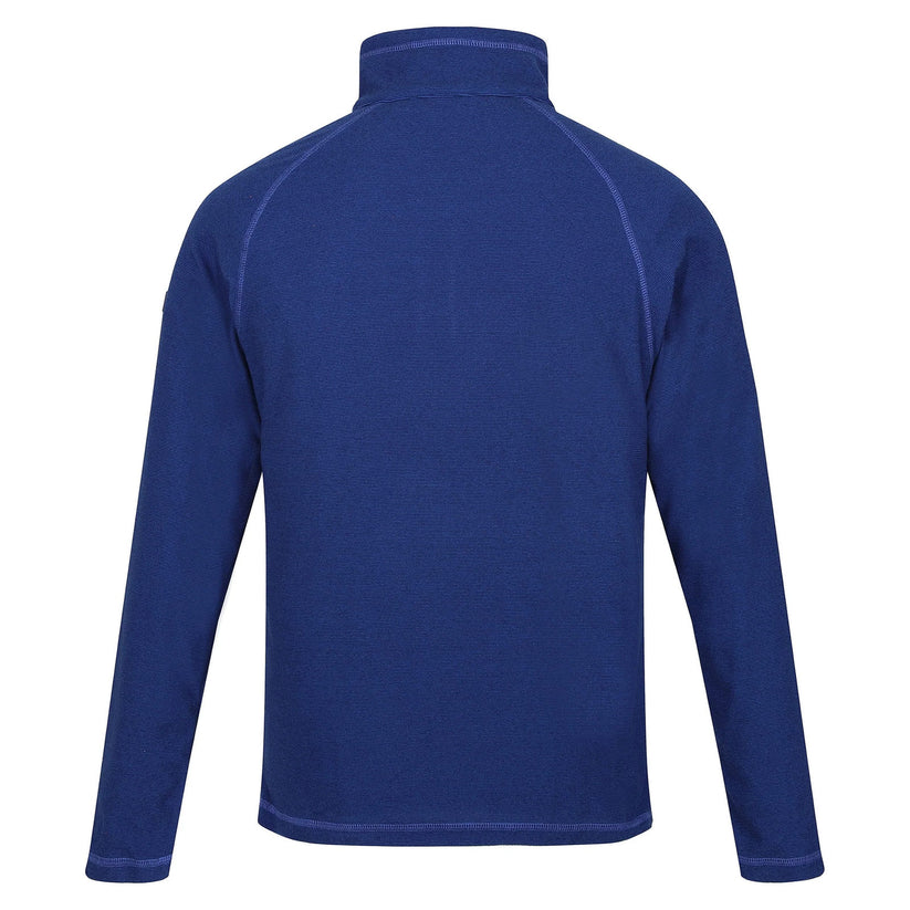 Regatta Mens Half Zip Fleece Lightweight Microfleece Outdoor Top - Zip Detail - QHA UK