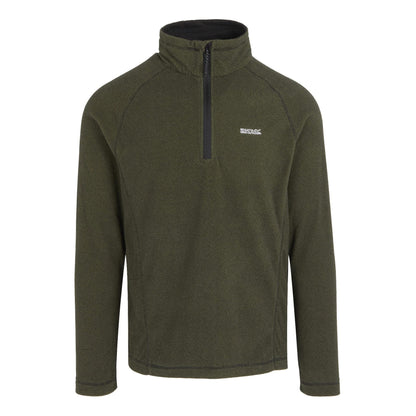 Regatta Mens Half Zip Fleece Lightweight Microfleece Outdoor Top - Zip Detail - QHA UK