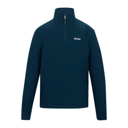 Regatta Thompson Marl Mens Quarter Zip Fleece Sweatshirt Pullover Top - Zip Detail - QHA UK