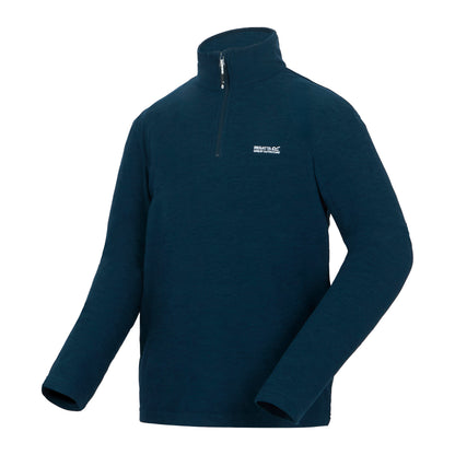 Regatta Thompson Marl Mens Quarter Zip Fleece Sweatshirt Pullover Top - Zip Detail - QHA UK