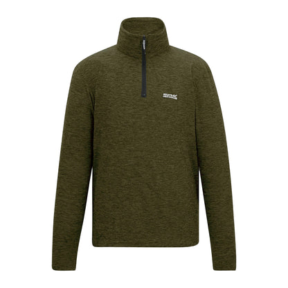 Regatta Thompson Marl Mens Quarter Zip Fleece Sweatshirt Pullover Top - Zip Detail - QHA UK