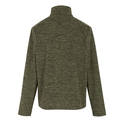 Regatta Thompson Marl Mens Quarter Zip Fleece Sweatshirt Pullover Top - Zip Detail - QHA UK