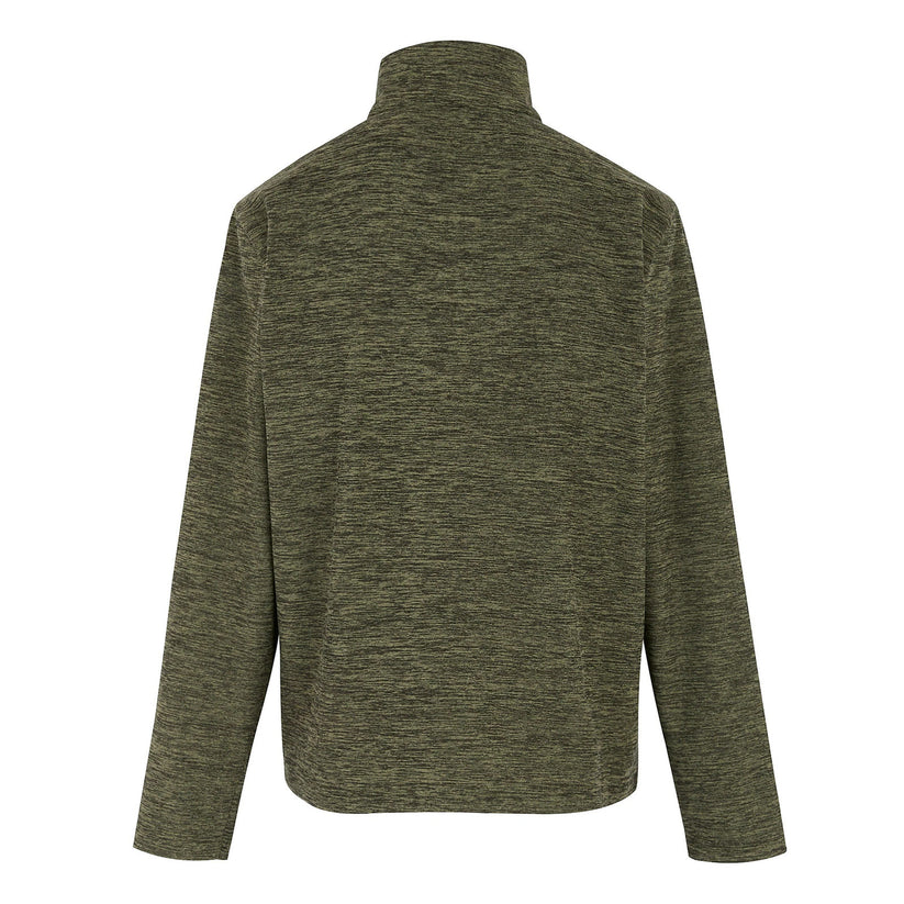 Regatta Thompson Marl Mens Quarter Zip Fleece Sweatshirt Pullover Top - Zip Detail - QHA UK