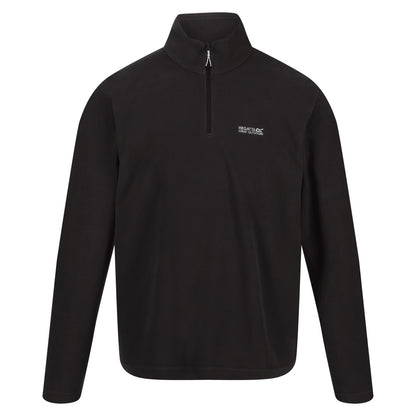 Regatta Mens Thompson Fleece 1/4 Zip Lightweight Anti Pill Pullover - Zip Detail - QHA UK