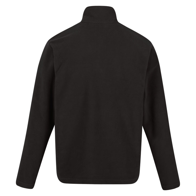Regatta Mens Thompson Fleece 1/4 Zip Lightweight Anti Pill Pullover - Zip Detail - QHA UK