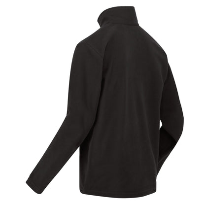 Regatta Mens Thompson Fleece 1/4 Zip Lightweight Anti Pill Pullover - Zip Detail - QHA UK