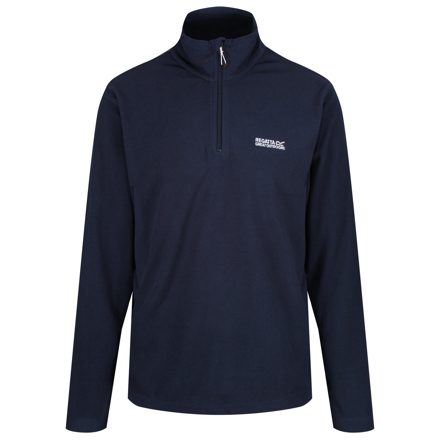 Regatta Mens Thompson Fleece 1/4 Zip Lightweight Anti Pill Pullover - Zip Detail - QHA UK