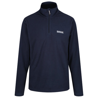 Regatta Mens Thompson Fleece 1/4 Zip Lightweight Anti Pill Pullover - Zip Detail - QHA UK