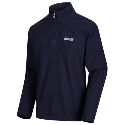 Regatta Mens Thompson Fleece 1/4 Zip Lightweight Anti Pill Pullover - Zip Detail - QHA UK