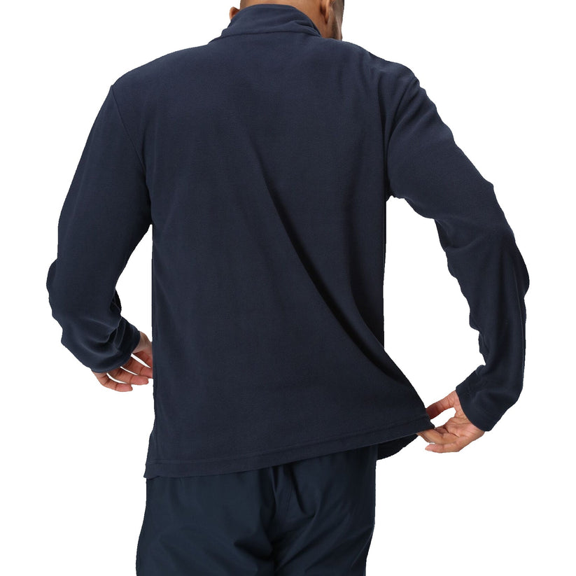 Regatta Mens Thompson Fleece 1/4 Zip Lightweight Anti Pill Pullover - Zip Detail - QHA UK
