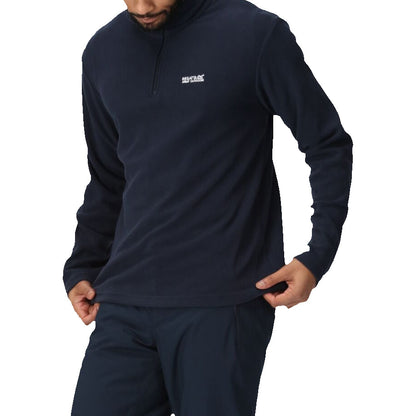 Regatta Mens Thompson Fleece 1/4 Zip Lightweight Anti Pill Pullover - Zip Detail - QHA UK