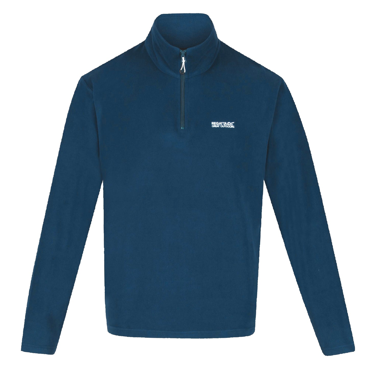 Regatta Mens Thompson Fleece 1/4 Zip Lightweight Anti Pill Pullover - Zip Detail - QHA UK