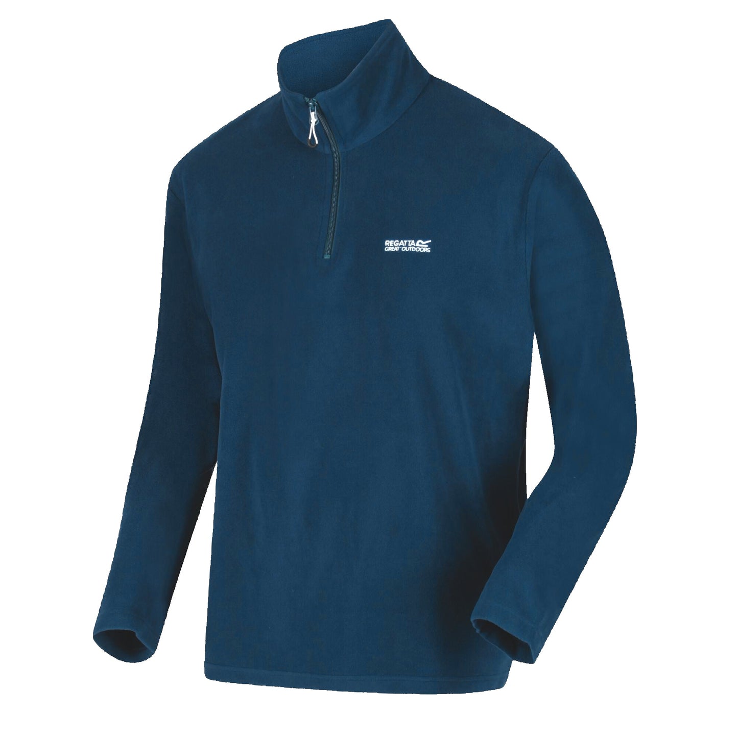 Regatta Mens Thompson Fleece 1/4 Zip Lightweight Anti Pill Pullover - Zip Detail - QHA UK