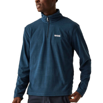 Regatta Mens Thompson Fleece 1/4 Zip Lightweight Anti Pill Pullover - Zip Detail - QHA UK