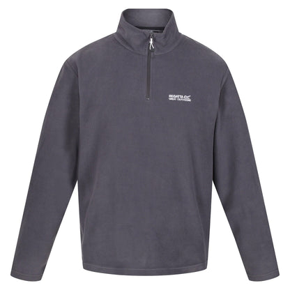 Regatta Mens Thompson Fleece 1/4 Zip Lightweight Anti Pill Pullover - Zip Detail - QHA UK