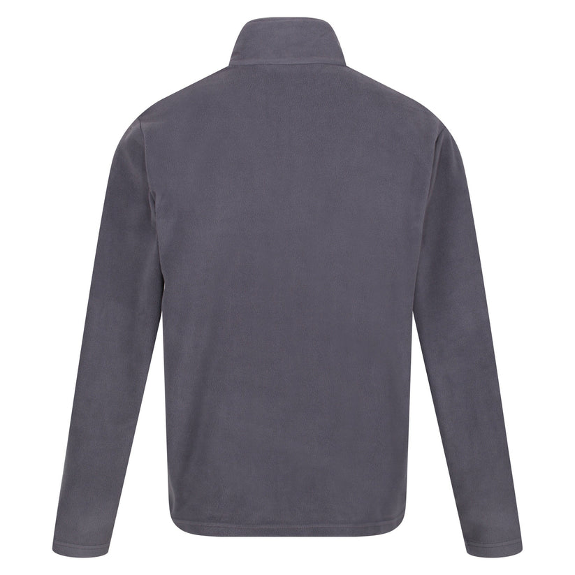 Regatta Mens Thompson Fleece 1/4 Zip Lightweight Anti Pill Pullover - Zip Detail - QHA UK