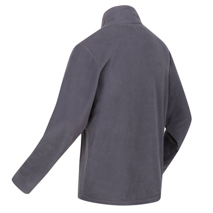 Regatta Mens Thompson Fleece 1/4 Zip Lightweight Anti Pill Pullover - Zip Detail - QHA UK