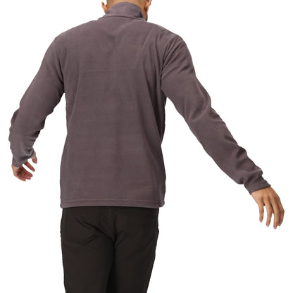 Regatta Mens Thompson Fleece 1/4 Zip Lightweight Anti Pill Pullover - Zip Detail - QHA UK