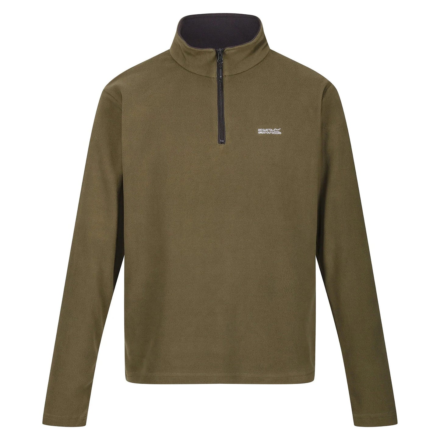 Regatta Mens Thompson Fleece 1/4 Zip Lightweight Anti Pill Pullover - Zip Detail - QHA UK