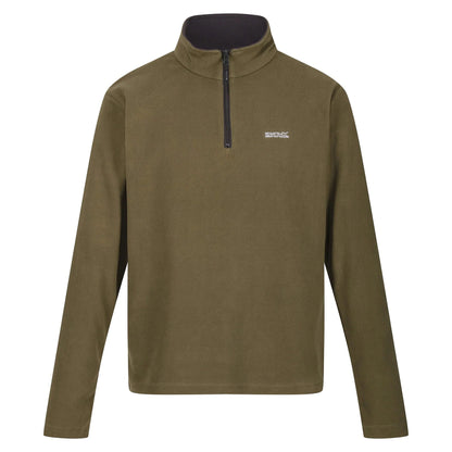Regatta Mens Thompson Fleece 1/4 Zip Lightweight Anti Pill Pullover - Zip Detail - QHA UK