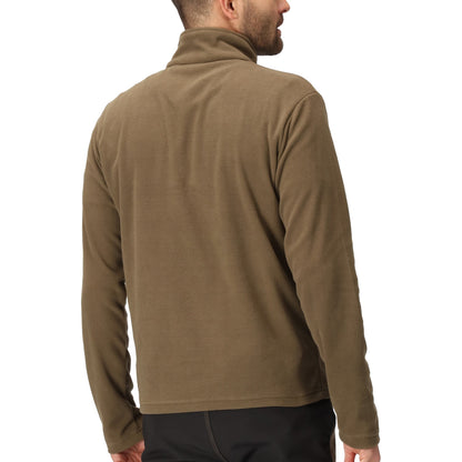 Regatta Mens Thompson Fleece 1/4 Zip Lightweight Anti Pill Pullover - Zip Detail - QHA UK