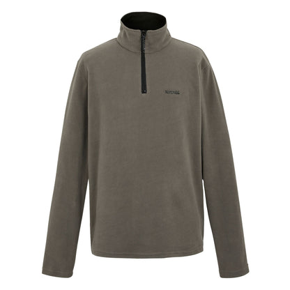 Regatta Mens Thompson Fleece 1/4 Zip Lightweight Anti Pill Pullover - Zip Detail - QHA UK