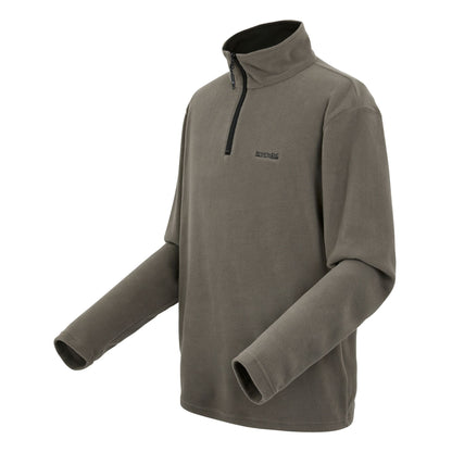 Regatta Mens Thompson Fleece 1/4 Zip Lightweight Anti Pill Pullover - Zip Detail - QHA UK