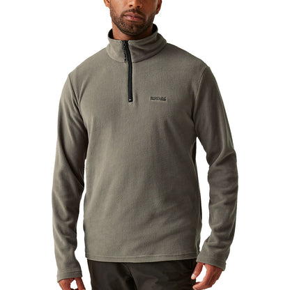 Regatta Mens Thompson Fleece 1/4 Zip Lightweight Anti Pill Pullover - Zip Detail - QHA UK