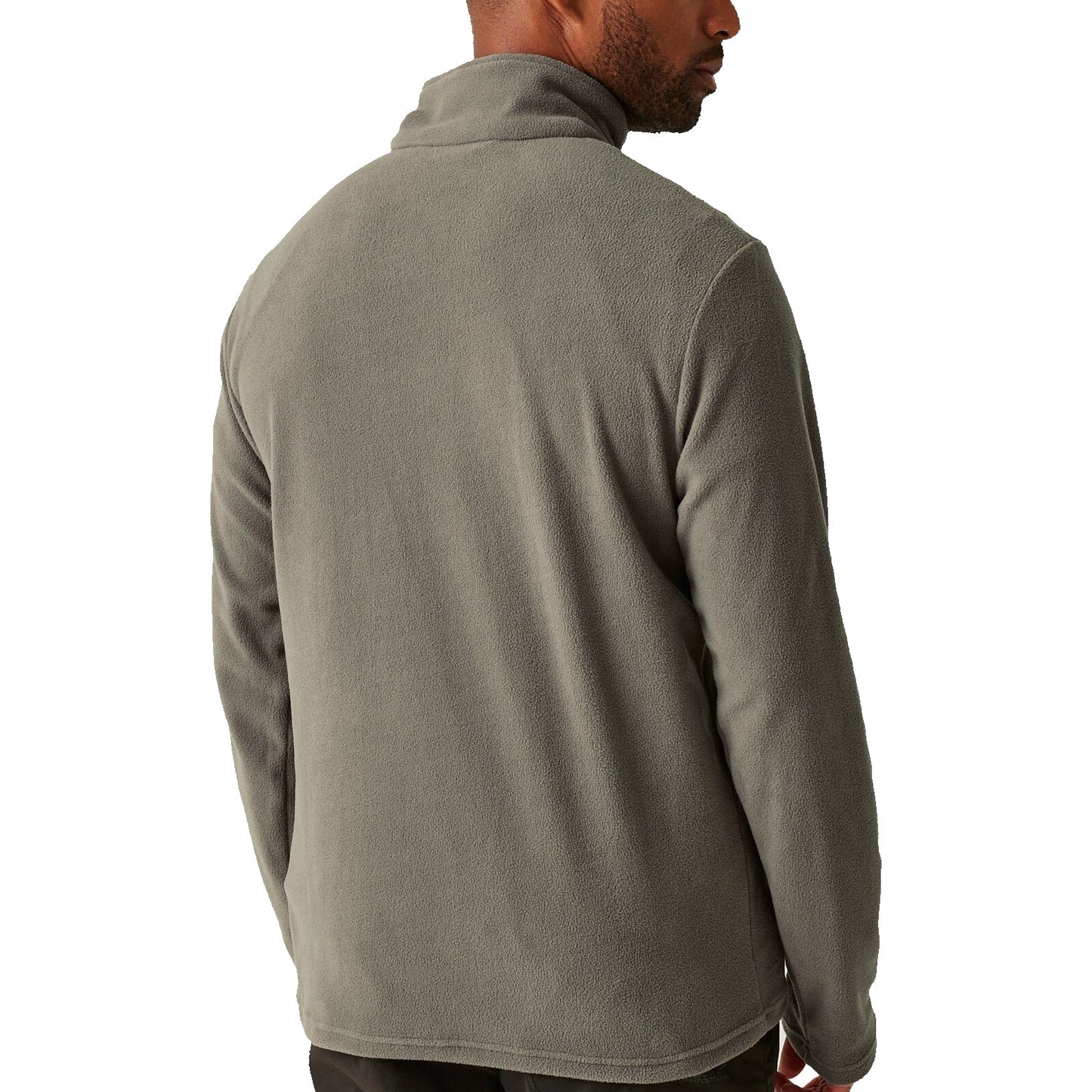 Regatta Mens Thompson Fleece 1/4 Zip Lightweight Anti Pill Pullover - Zip Detail - QHA UK
