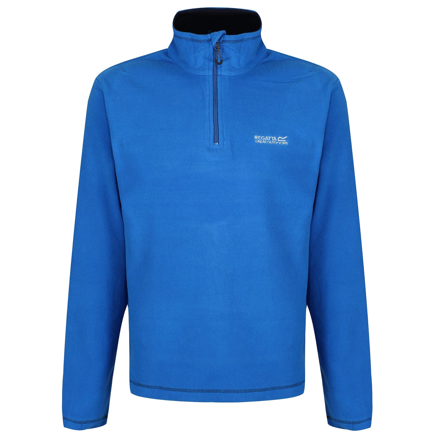 Regatta Mens Thompson Fleece 1/4 Zip Lightweight Anti Pill Pullover - Zip Detail - QHA UK