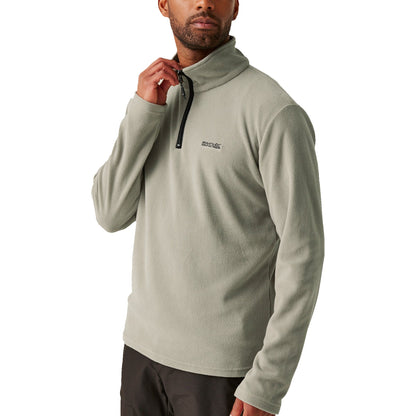 Regatta Mens Thompson Fleece 1/4 Zip Lightweight Anti Pill Pullover - Zip Detail - QHA UK