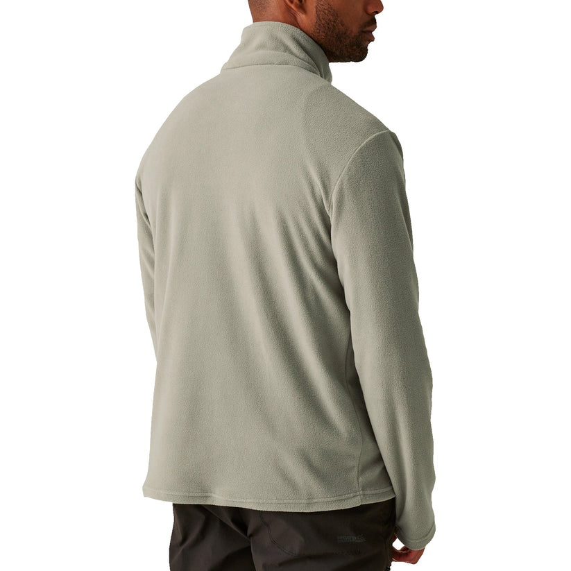 Regatta Mens Thompson Fleece 1/4 Zip Lightweight Anti Pill Pullover - Zip Detail - QHA UK