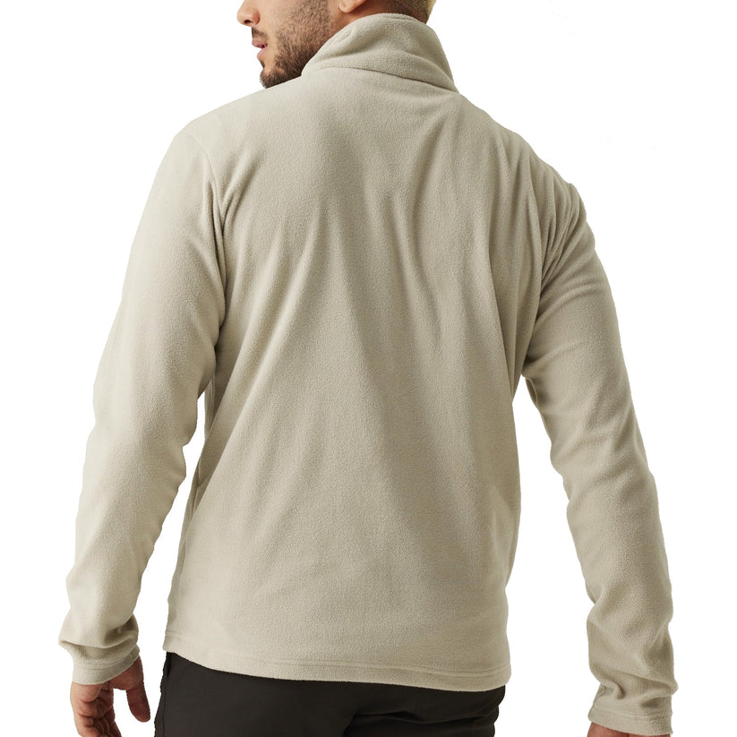 Regatta Mens Thompson Fleece 1/4 Zip Lightweight Anti Pill Pullover - Zip Detail - QHA UK