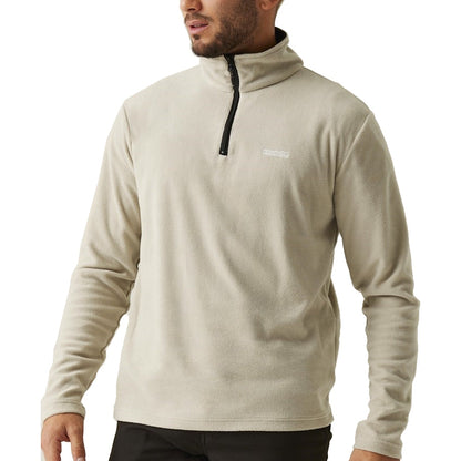 Regatta Mens Thompson Fleece 1/4 Zip Lightweight Anti Pill Pullover - Zip Detail - QHA UK