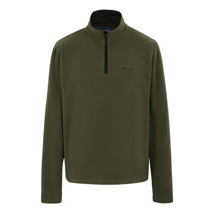 Regatta Mens Thompson Fleece 1/4 Zip Lightweight Anti Pill Pullover - Zip Detail - QHA UK