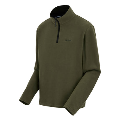 Regatta Mens Thompson Fleece 1/4 Zip Lightweight Anti Pill Pullover - Zip Detail - QHA UK