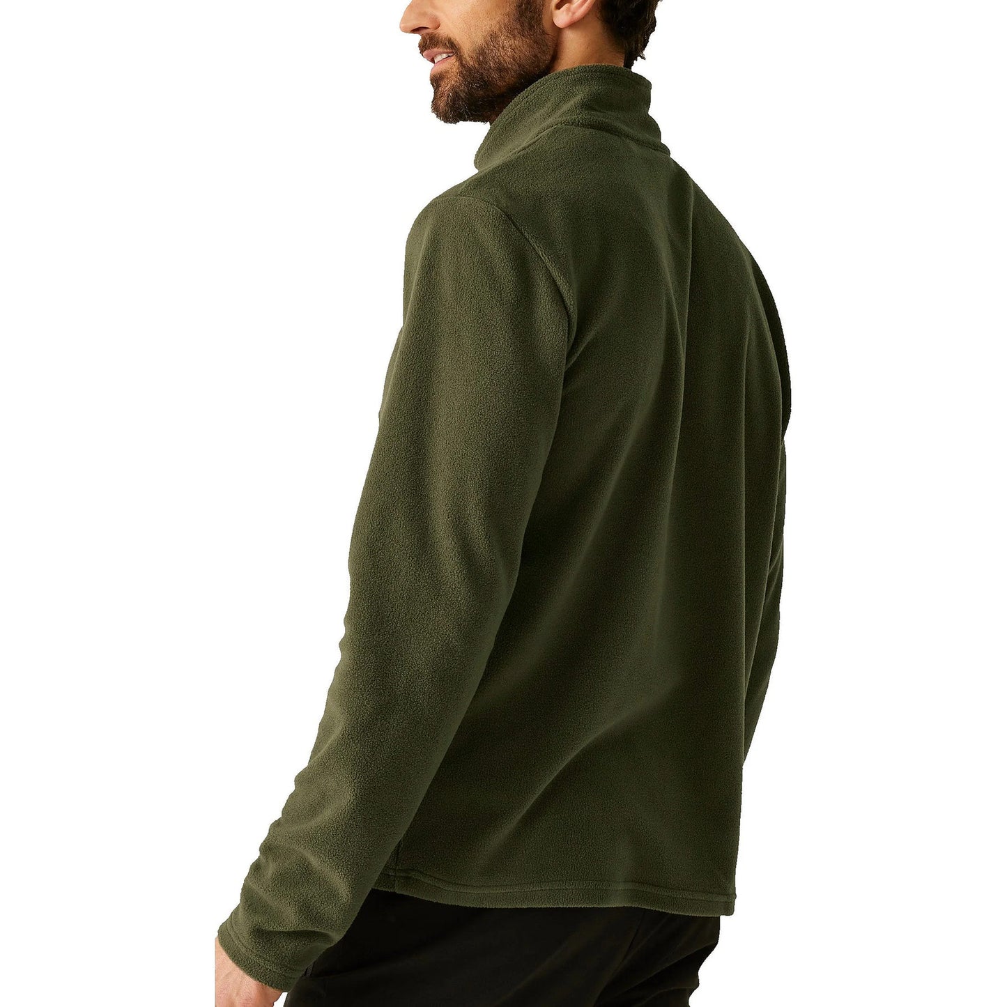 Regatta Mens Thompson Fleece 1/4 Zip Lightweight Anti Pill Pullover - Zip Detail - QHA UK