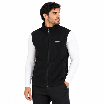 Regatta Tobias Men's Fleece Gilet | Full Zip Bodywarmer | 4 Colours | M–3XL - Zip Detail - QHA UK