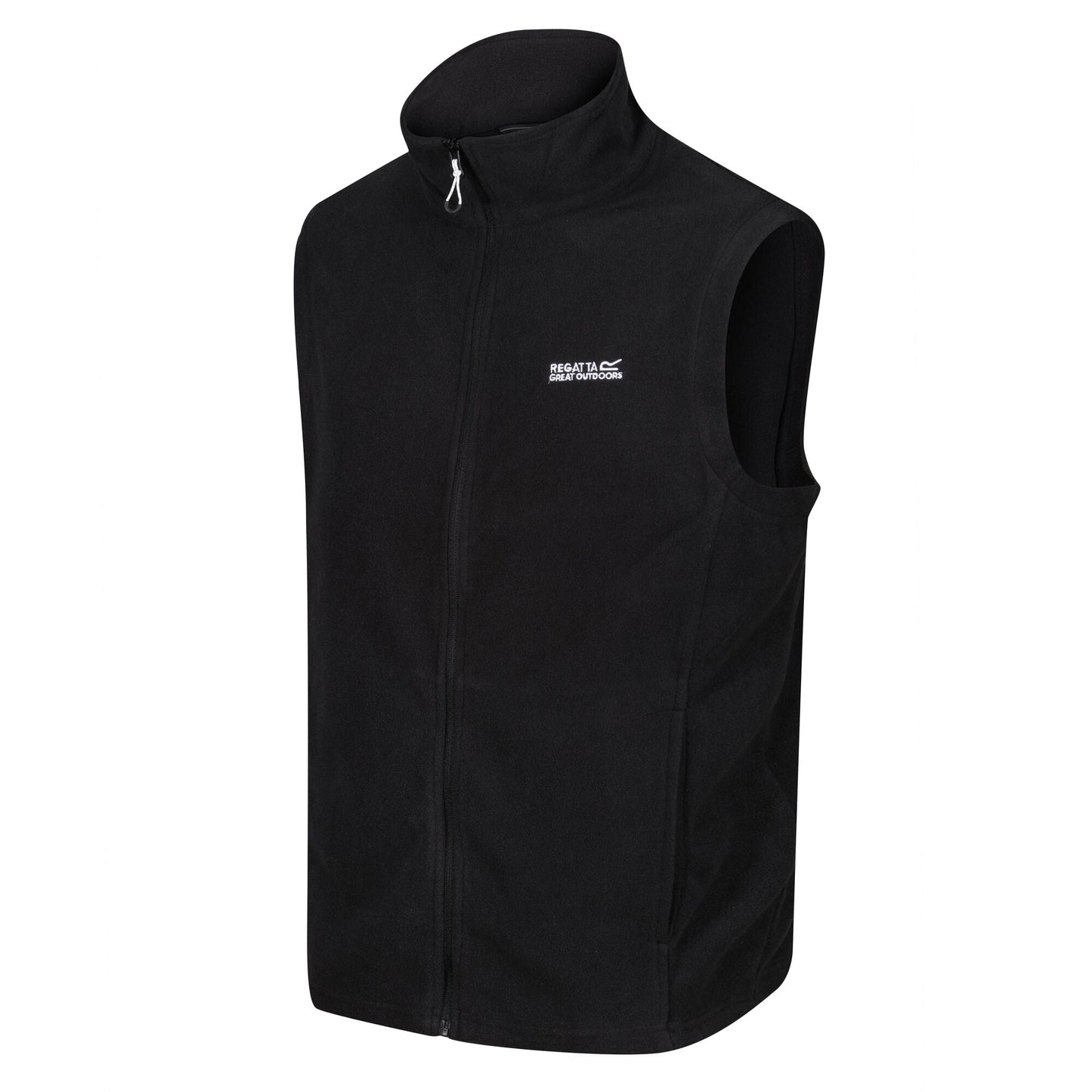 Regatta Tobias Men's Fleece Gilet | Full Zip Bodywarmer | 4 Colours | M–3XL - Zip Detail - QHA UK