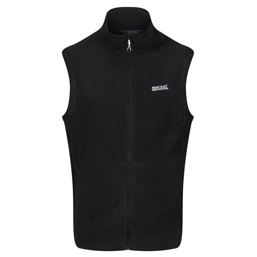 Regatta Tobias Men's Fleece Gilet | Full Zip Bodywarmer | 4 Colours | M–3XL - Zip Detail - QHA UK
