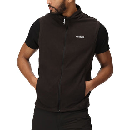 Regatta Tobias Men's Fleece Gilet | Full Zip Bodywarmer | 4 Colours | M–3XL - Zip Detail - QHA UK