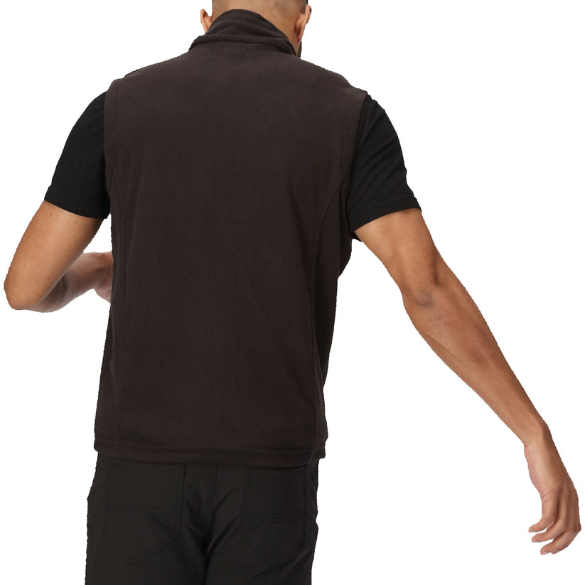Regatta Tobias Men's Fleece Gilet | Full Zip Bodywarmer | 4 Colours | M–3XL - Zip Detail - QHA UK