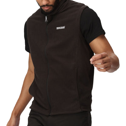 Regatta Tobias Men's Fleece Gilet | Full Zip Bodywarmer | 4 Colours | M–3XL - Zip Detail - QHA UK